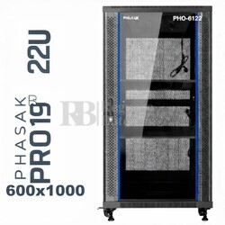 Armario Rack 22U 600x1000 | Phasak Pro PHO-6122 19 In